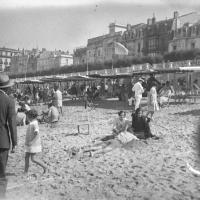 AUTOR DESCONOCIDO. Playa de la Concha de San Sebastián. 1928. ES.462508.ADPV/Colección Ferran Belda, imagen nº 06220