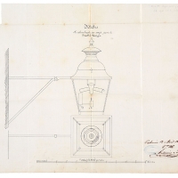 AGAPITO CUEVAS. Faroles de alumbrado por aceyte para la Puebla Larga. 1867. ES.462508.ADPV/Mapas y Planos/MP035 nº 22